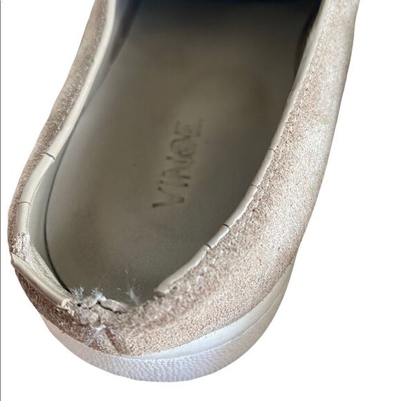 Vince Suede Verrell Slip On Beige Sneaker Size 8 - Picture 6 of 8